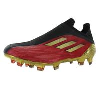 adidas X Speedflow.3 Firm Ground Cleats Men's, Vivid Red/Gold Metallic/Core Black, 6.5 Women/5.5 Men