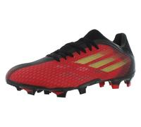 adidas X Speedflow.3 Firm Ground Cleats Men's, Vivid Red/Gold Metallic/Core Black-red, 11 Women/10 Men