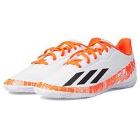 adidas X Speedportal Messi.4 Indoor Soccer Shoe, FTWR White/Core Black/Solar Red, 5.5 US Unisex Big Kid