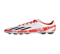 adidas X Speedportal Messi.4 Indoor Soccer Shoe, FTWR White/Core Black/Solar Red, 5.5 US Unisex Big Kid