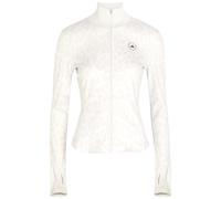 Adidas X Stella Mccartney Leopard-print Stretch-jersey Mid-layer Jacket - White And Grey - S (UK8-10 / S)