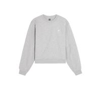 Adidas X Stella Mccartney Logo-print Cropped Cotton Sweatshirt - Grey - XS (UK6 / XS)
