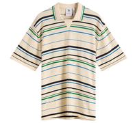 Adidas x Wales Bonner Knit Polo Shirt White/Green/Bluebird