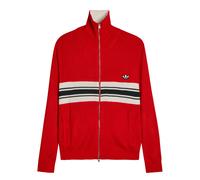 Adidas X Wales Bonner Stripe-intarsia Knit Cardigan - Red - S (UK8-10 / S)