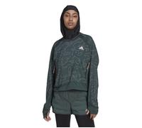 adidas Xcity Women's Windproof Cover Up Jacket in Green for Running and Outdoor Activities