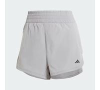 adidas Pacer Stretch-Woven Zipper Pocket Lux Shorts - Grey Three - XL