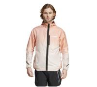 adidas XRP Light Windbreaker Jacket for Men, Size S - Waterproof, Breathable & Lightweight for Running in Bright Orange