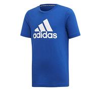 adidas Yb Mh Bos T Unisex Children's T-Shirt, Unisex_Child, T-Shirt, ED6491, Reauni/White, 12 Years