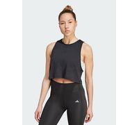 adidas Yoga Essentials Cropped Tank, Black, Size M, Women Black