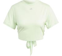 Adidas Yoga St Wrap Short Sleeve T-shirt Green L Women