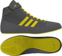 adidas Youth HVC Wrestling Shoes, Grey/Yellow, 7.5 UK
