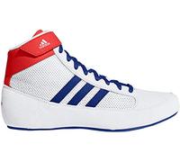 adidas Youth HVC Wrestling Shoes, White/Royal/Red, 11.5 UK
