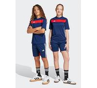 adidas Youth Tiro Essentials Short - Navy/Red, Navy, Size 7-8 Years Navy