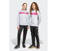 adidas Youth Tiro Essentials Tracksuit - Grey/Pink, Grey, Size 11-12 Years Grey