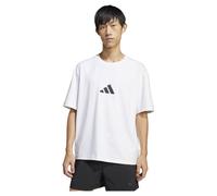 adidas Z.N.E. Loose-Fit T-Shirt, Recycled Polyester, White