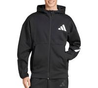 adidas Mens Z.N.E. Full Zip Hoodie Black/White XL