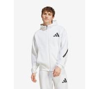 adidas Z.N.E. Full-Zip Hooded Track Jacket, Recycled Polyester, White