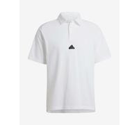 adidas Z.N.E. Premium Short Sleeve Polo Shirt Pure White - M