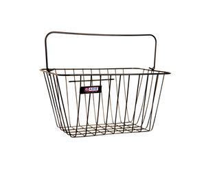 Adie Bicycle Front Wire Basket in Black Large Jumbo With Metal Holder MTB Road