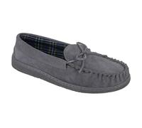 Adie Suede Moccasin Slippers Mokkers Grey 9
