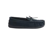 Adie Suede Moccasin Slippers Mokkers Navy 12