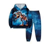 ADIFUN Toddler Boys Clothing Autumn Winter Outfits 3D Print Dinosaur Clothing for Boys Hooded Sweatshirt Trousers Boys Clothing Sets, Dinosaurs 3, 6-7 Jahre