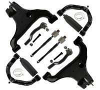 ADIGARAUTO Front Upper Lower Control Arm w/Ball Sway Bar Tie Rod Suspension Kit Compatible with Infiniti Qx56 04-10, for Nissan Armada 05-15, Titan 04-15 [Replace#K620650, K620649, K620512, K620511]