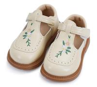 Adigau Girl's Fragma T Bar School Shoes Ballerina Style Anti Skid Sole Comfortable for Daily Wear Durable Flats UK3.5-10,Beige 9