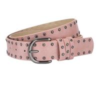 Adigau Ladies Soft Leather Belt Western Punk Belts Retro Studded Belt Y2K Gothic Belts Pink