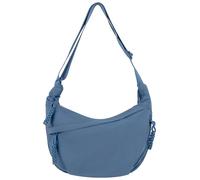 Adigau Ladies Travel Dumpling Cross Body Bag Fashion Crossbody Hobos Shoulder Bag Daily Adjustable Strap Bags Solid Color Multi Pockets Bags Casual Crescent Chest Bag for Women Blue