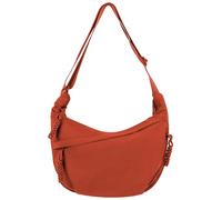 Adigau Woman Fashion Dumpling Hobos Shoulder Bag Daily Crossbody Bags Solid Color Adjustable Strap Bags Casual Multi Pockets Chest Bag Travel Crescent Cross Body Bag for Women Orange