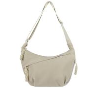 Adigau Women Daily Dumpling Bag Solid Color Crossbody Bags Casual Adjustable Strap Chest Bag Travel Multi Pockets Cross Body Bag Fashion Crescent Hobos Shoulder Bags for Women Off White