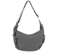 Adigau Women's Solid Color Dumpling Bags Casual Crossbody Chest Bags Travel Adjustable Strap Cross Body Bag Fashion Multi Pockets Daily Crescent Bag for Women Grey