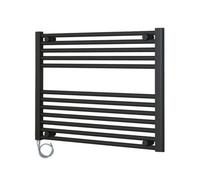 ADIGE Radiators Adige Horizontal Anthracite Electric Towel Rail 800mm Wide, 600mm High