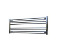 ADIGE Radiators Adige Horizontal Chrome Towel Radiator 1200mm Wide, 400mm High