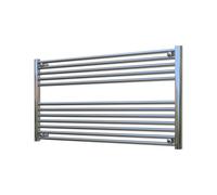 ADIGE Radiators Adige Horizontal Chrome Towel Radiator 1200mm Wide, 600mm High
