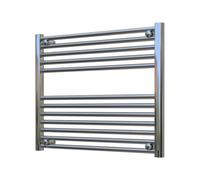 ADIGE Radiators Adige Horizontal Chrome Towel Radiator 800mm Wide, 600mm High