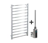 ADIGE Radiators Adige Pre-Filled Electric Heated Towel Rail Square Tubed 500X1000mm Thermostatic Element