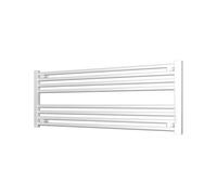 ADIGE Radiators Adige White Heated Towel Rail - Horizontal 1200mm Wide, 400mm High