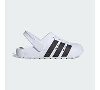 adidas Adilette Clog 2.0, White/Black, Size 13, Men White/Black