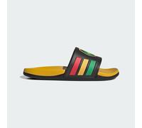 adidas Unisex Adilette Comfort 2.0 Slide Jamaica, Core Black Pure Ruby Cloud White, 5 UK