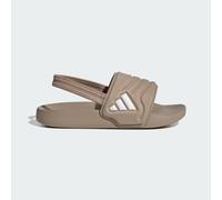 adidas Unisex Kids Adilette Estrap 2.0 Slides Children Sandal, trace khaki/trace khaki/ftwr white, 2 UK