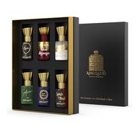 Adilqadri Assorted Luxury Non Alcoholic Roll-On Attar Perfume Collection for Men & Women Long-Lasting Fragrance Set Gift Hamper for Him & Her Ideal for Special Occasions 6 Bottles of 5.5ml Each