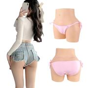 Adima Crossdressing Silicone Panties Butt Control Hip Enhancer Underwear Men's Hiding Gaff Underwear for Transgender Cosplay,color1,Basic