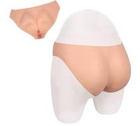 Adima Realistic Silicone Hips Lifter Pants Men's Hiding Gaff Panty Butt Padded Control Shaper Triangle Panties for Cosplay,Natrual,basics
