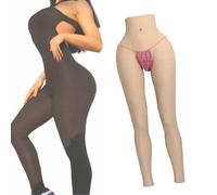 Adima Realistic Silicone Sissy Panties Hip Enhancer Ankle Length Panty Butt Lift Shaper Trousers for Drag Queen Transgender,asian yellow,Basic