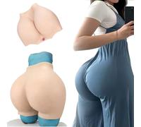 Adima Realistic Silicone Vagina Pants Huge Butt Enhance Shaper Control Panty Male to Female Sissy Hiding Gaff Shorts for Crossdresser,Natrual,basics