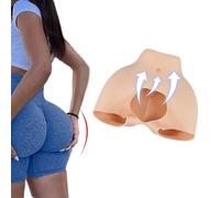 Adima Silicone Fake Butt Pants Fmale Hip Enhancement Panties Butt Lift Pads Shaper Control Panty for Drag Queen Cosplay,Natrual,One Size