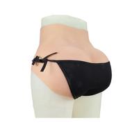 Adima Silicone High Waisted Fake Vagina Enhanced Underwear Butt Lifting Shapewear Briefs Suitable for Cross-dressers,Brown,Basic