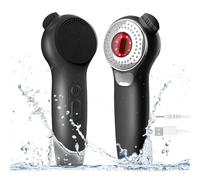 ADINC Silicone Face Scrubber, Facial Cleansing Brush Rechargeable & IPX7 Waterproof for Men & Women, 5 Cleansing Modes with Nose Brush, Face Scrubber Exfoliator with Red & Blue Light Massager